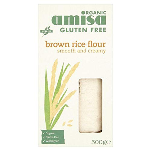 Amisa Organic Gluten Free Brown Rice Flour - 500g (1.1 lbs)