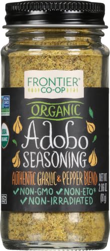 Frontier Herb Adobo Seasoning Blend, Non Irradiated, 2.86 Ounces (Pack Of 12)