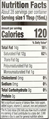 Spectrum Naturals Organic Coconut Oil, 14 Oz (packaging may vary)