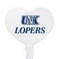 GRAPHICS & MORE Cupcake Picks Set of 6, Acrylic, University of Nebraska at Kearney Heart Love Design