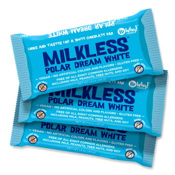 Vegan, Gluten Free, Nut Free | Milkless Polar Dream White Chocolate Bars (3 Pack) | Dairy Free, Soy Free, Sesame Free | Allergy 