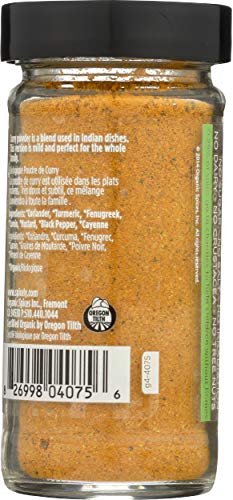 Spicely Organic Curry Powder 1.70 Ounce Jar Certified Gluten Free
