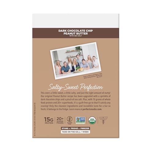 Perfect Bar Gluten-Free Dark Chocolate Chip Peanut Butter Protein Bar, 4 count, 2.3 oz