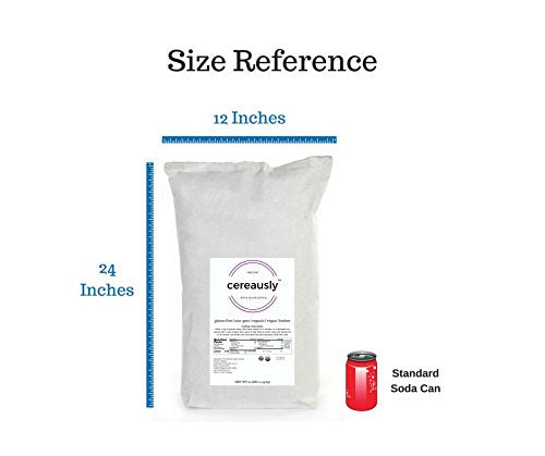 Cereausly Organic Black Quinoa - Non-GMO, Vegan, Gluten-Free - 25 LB Bulk Pack