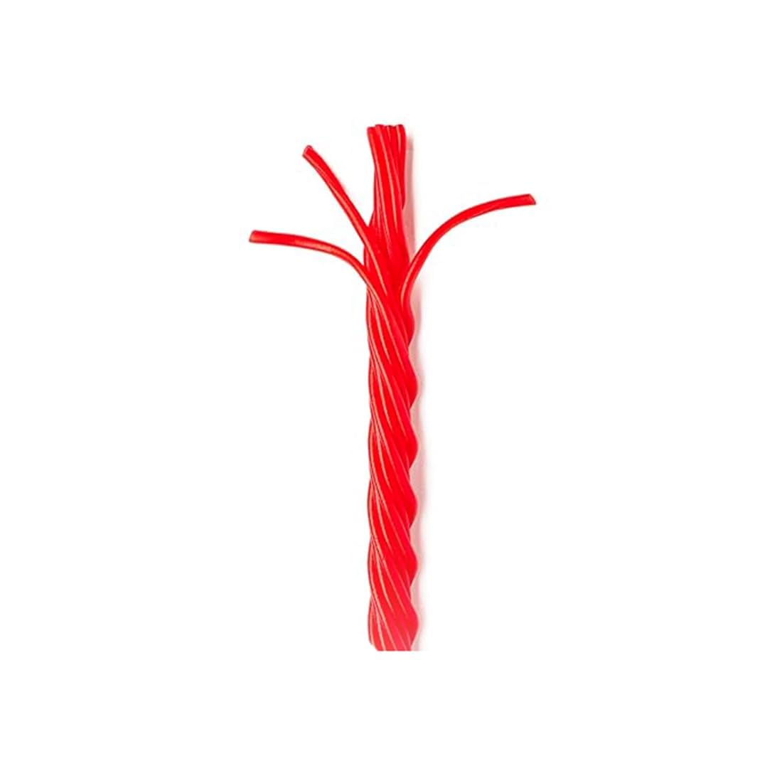 Pullin Peel Cherry Licorice Candy - 72-Count Bulk Family Pack, Individually Wrapped, Soft Chewy Red Candy, 2 Pound Bag