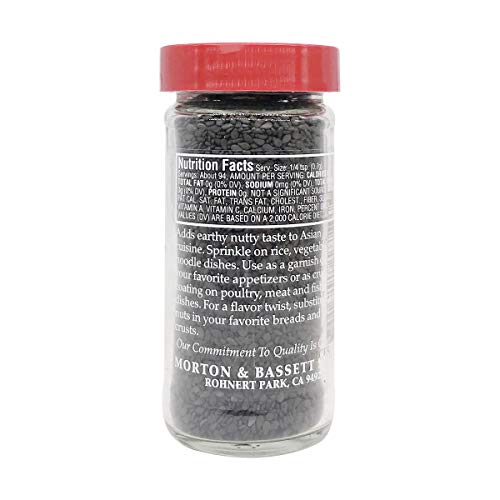 Morton & Bassett, Black Sesame Seeds, 2.3 Oz