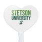 GRAPHICS & MORE Cupcake Picks Set of 6, Acrylic, Stetson University Heart Love Design