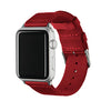 Archer Watch Straps - Premium Nylon Replacement Bands For Apple Watch (Red, Stainless, 424445Mm)