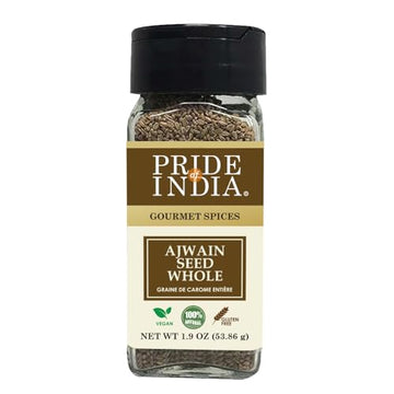 Pride Of India - Ajwain Seed Whole - Gourmet Carom Seeds - Flavoring Agent For Savory Dishes - Aromatic & Nutrient-Dense - Easy