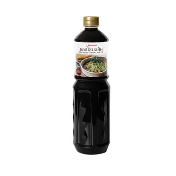 ?????? Japanese Mentsuyu Soup Base - Multi-Purpose Noodle Sauce for Soba, Udon, and Tempura - Large Size Bottle 1000ml
