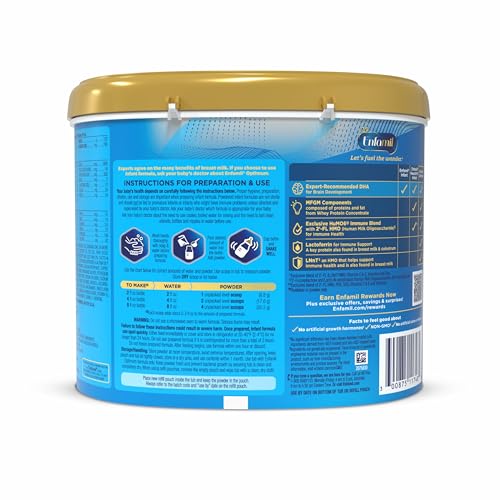 Enfamil Enspire Baby Formula, With Lactoferrin Found In Colostrum And Breast Milk, Dha For Brain Support, Powder, 20.5 Oz Reusable Tub