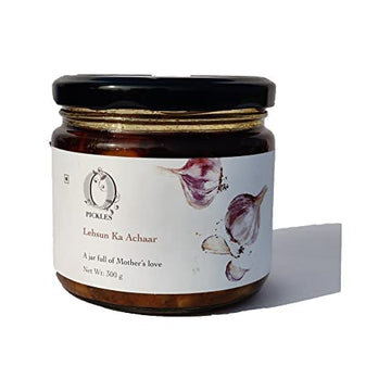 Opickles Lahsun Ka Achaar Homemade & Handmade Bold Spicy Traditional Taste Flavourful & Delicious Garlic Pickle No Added Preserv