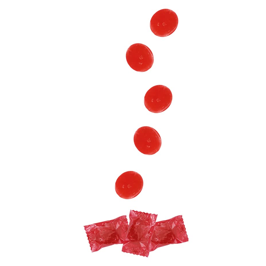 The Dreidel Company Cinnamon Discs Button, Hard Candy, Kosher, Individually Wrapped (75 Count,1 Pound)