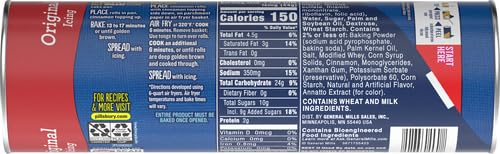 Pillsbury Cinnamon Rolls with Original Icing, Refrigerated Canned Pastry Dough, 8 Ct, 12.4 oz