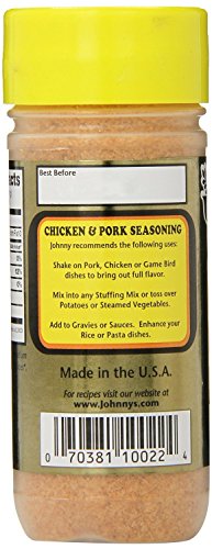 Johnny's Chicken and Pork Seasoning, 4.75 Ounce (Pack of 2)