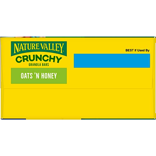 Nature Valley Crunchy Granola Bars, Oats n Honey, 30 Ct, 22.35 oz (15 Pouches)