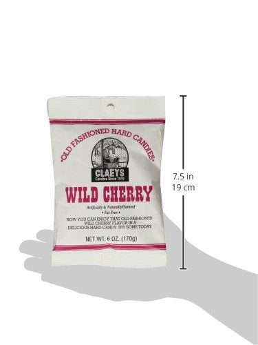 Claey'S, Old Fashioned Hard Candy Wild Cherry, 6 Ounce Bag