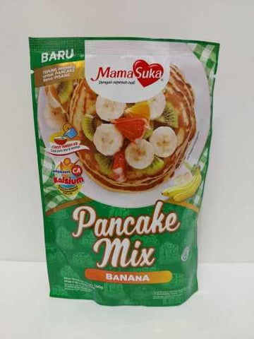MamaSuka Pancake Mix Banana, 160 gram (Pack of 3)