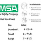 Msa 454730 V-Gard Full-Brim Hard Hat With Staz-On Pinlock Suspension | Polyethylene Shell, Superior Impact Protection, Self Adju