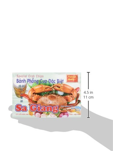 Sa Giang Giant Crab Flavored Shrimp Chips, 7.05 Ounce, Pack of 1, Model 6467