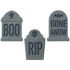 Tombstones Grave Edible Sugar Cake Toppers, 12 Count