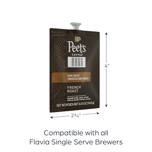 Flavia Coffee French Roast Freshpacks, Dark Roast, 28 Count (Pack of 1)