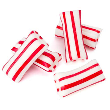 Candyman'S Individually Wrapped Hard Candy Naturally Flavored Red & White Mint Lumps, 120 Display Box, 2 Lbs