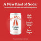OLIPOP Minis Prebiotic Soda Pop  Vintage Cola  Pantry Pack Packed with Prebiotics  Fiber  and Botanicals  Gluten Free  Vegan  GMO Free  7.5oz (6-Cans)