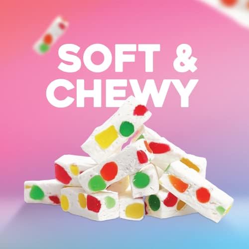 Italian Jujube Nougat Candies - Soft & Chewy With Fruity Jelly Beans Gift - Bulk Bags By Lyza'S Sweets & Treats (14 Ounce, Sour)