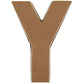 Philadelphia Candies Solid Milk Chocolate Alphabet Letter Y, 1.75 Ounce Novelty Gift