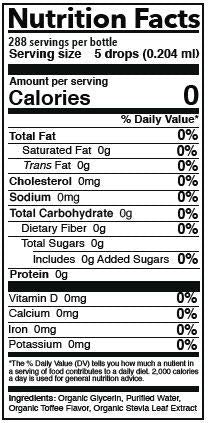 Sweetleaf Sweet Drops English Toffee Liquid Stevia Sweetener - English Toffee Stevia Drops, Zero Calories, Zero Sugar, Non-Gmo,