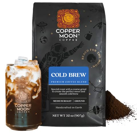 Copper Moon Ground Coffee, Medium Roast, Cold Brew Blend, 32 Oz