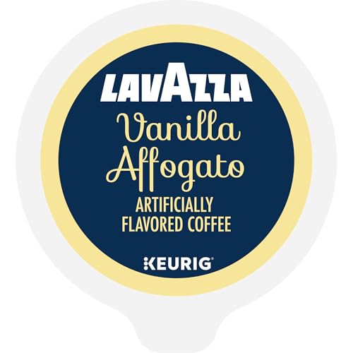 Lavazza Vanilla Affogato Coffee  Single Serve Keurig K-Cup Pods  Flavored Coffee  60-Count Box (6 Packs of 10)