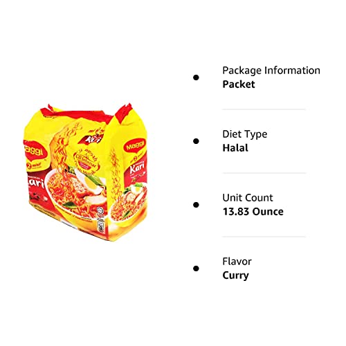 Maggi 2 Minute Noodles Curry Flavour - 79G - Pack Of 5