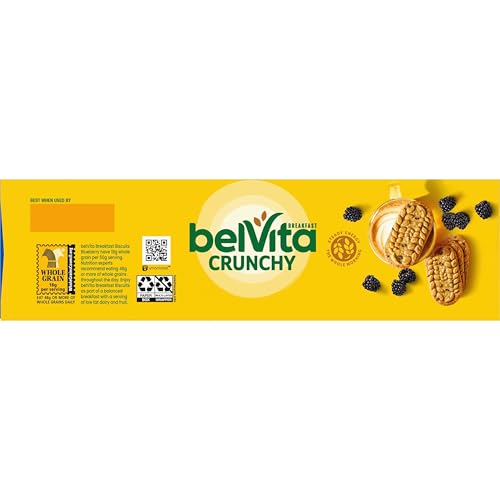 belVita Breakfast Bars Biscuits, Blueberry, 8 Packs (4 Biscuits Per Pack)