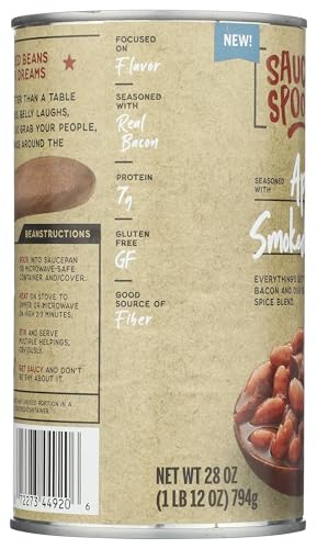Saucy Spoon (Saucy Spoon Baked Beans Applewood Smoked Bacon) 2 Cans