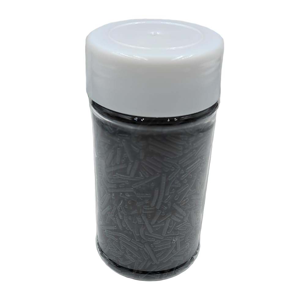 Homankit Black Jimmies Sprinkles Edible Sprinkle Candy Soft Jimmies Toppings For Ice Cream, Cupcake, Cake, Cookie, Dessert Decor