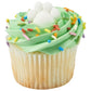 White Animal, Dog Or Cat Paw Edible Sugar Cake Toppers, 24 Count