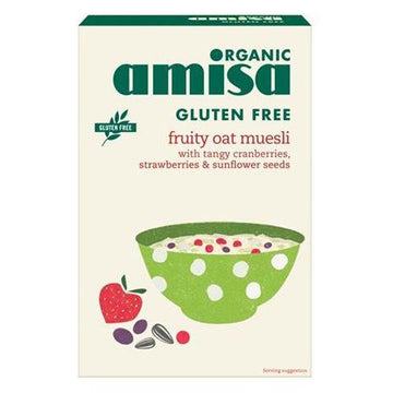 (6 PACK) - Amisa - Org G/F Fruity Oat Muesli | 325g | 6 PACK BUNDLE