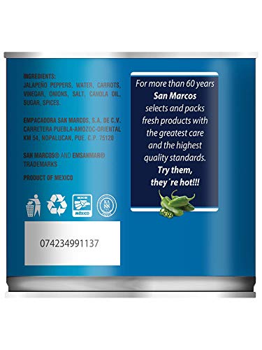 San Marcos Whole Jalapeno, 11 Oz (Pack Of 12)