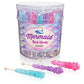 Mermaid Rock Candy Crystal Sticks - 36 Indiv. Wrapped - Pink, Light Blue, Lavender