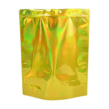20 Pack Mylar Bag 1 Lb,63 Mil Thickness Smell Proof Bag,Stand-Up Packaging Pouch,Resealable Ziplock Foil Food Storage Baggies Sa