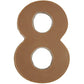 Philadelphia Candies Solid Milk Chocolate Number 8, 1.75 Ounce Novelty Gift