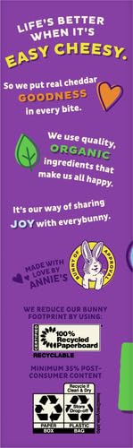 Annie'S Organic White Cheddar Bunnies Baked Snack Crackers, 7.5 Oz