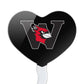 GRAPHICS & MORE Heart Love Cupcake Picks Set of 6, Acrylic, Wesleyan University