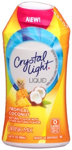Crystal Light Liquid Energy Drink, Tropical Coconut, 1.62 Fl Oz (Pack Of 4)