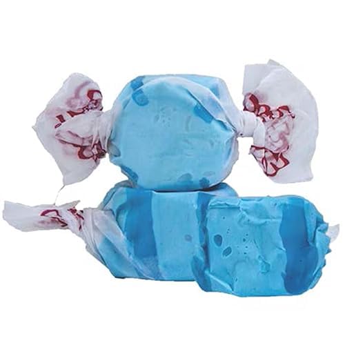 Raspberry Salt Water Taffy Individually Wrapped, Old Fashion Saltwater Taffy Candy Bulk, By Queen City Candy Cave (1 Pound)