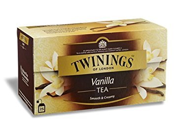 Twinings Vanilla Tea, Fine Tea With The Rich Sweet Taste Of Vanilla 25 Sachets Net Weight 50G
