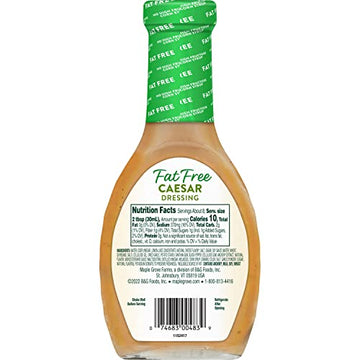 Maple Grove Farms Fat Free Salad Dressing, Caesar, 8 Ounce (Pack Of 12)