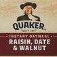 Quaker Instant Oatmeal, Raisin Date & Walnut, 8 Packets